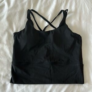 Black womens active top